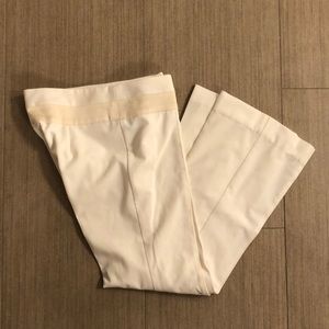 Bebe Vintage Y2K Low Rise Cream Trouser Slacks Dress Pants